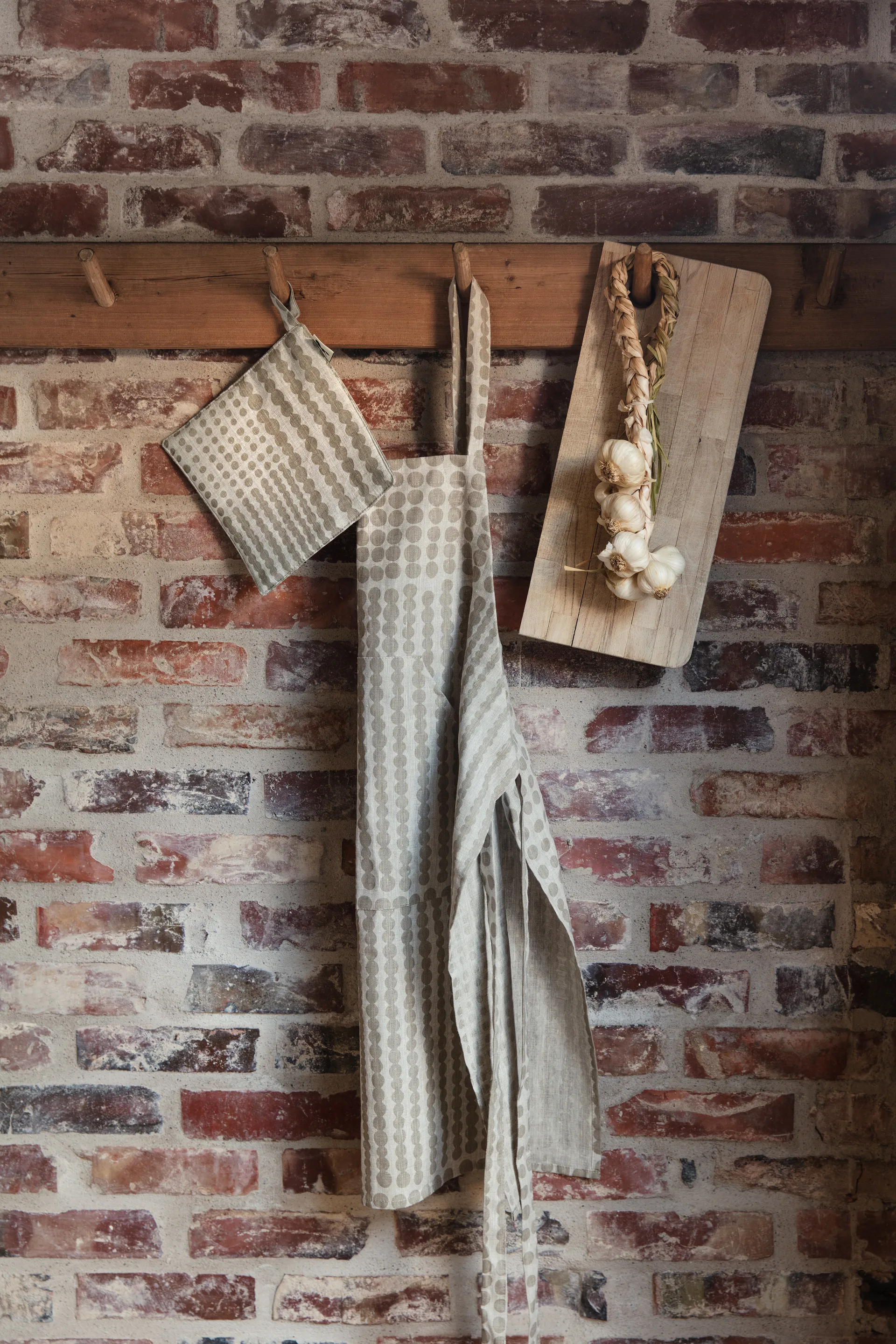 Agarrador Pricktyg 23x23 cm, Natur-taupe Almedahls