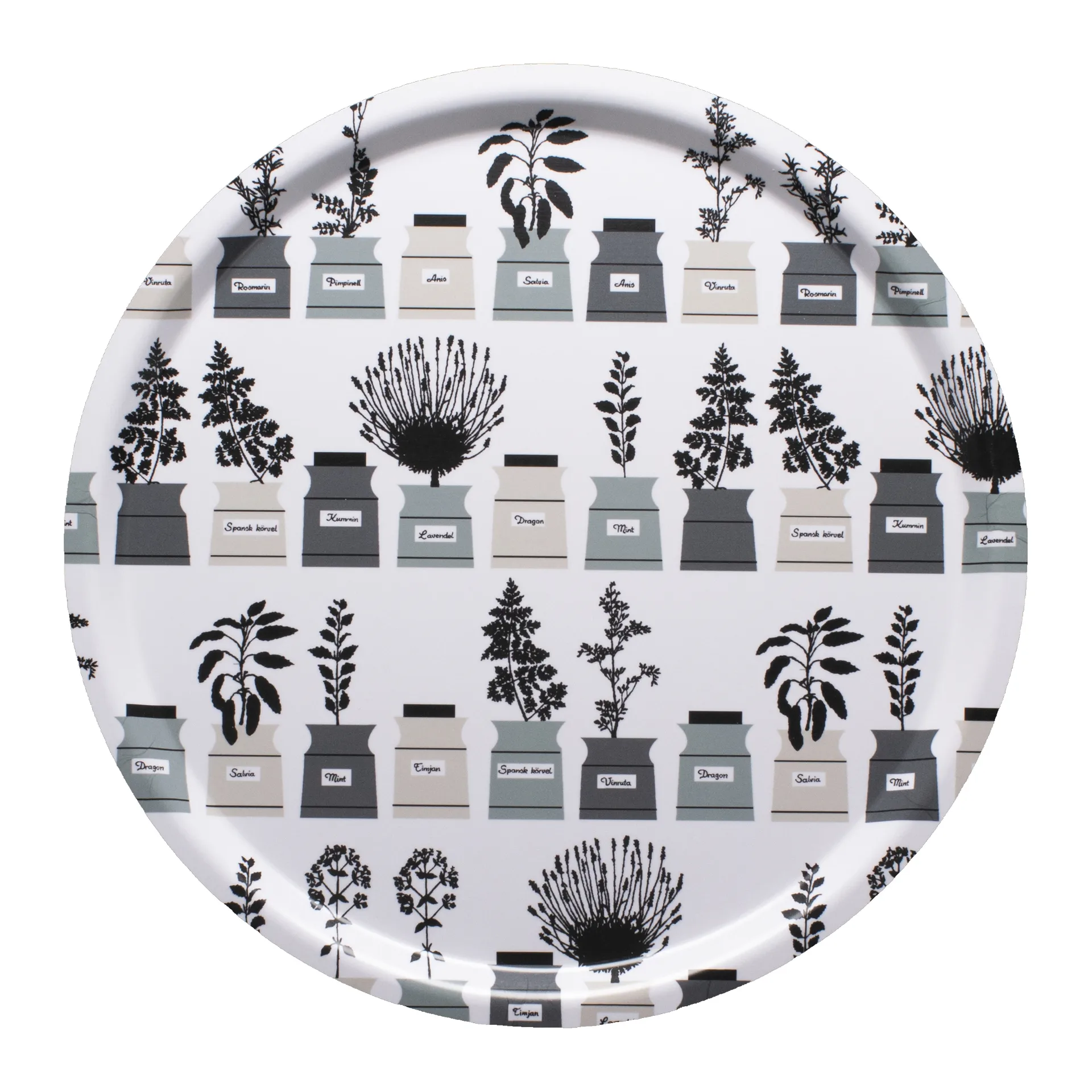 Bandeja Persons kryddskåp Ø38 cm, verde-gris Almedahls