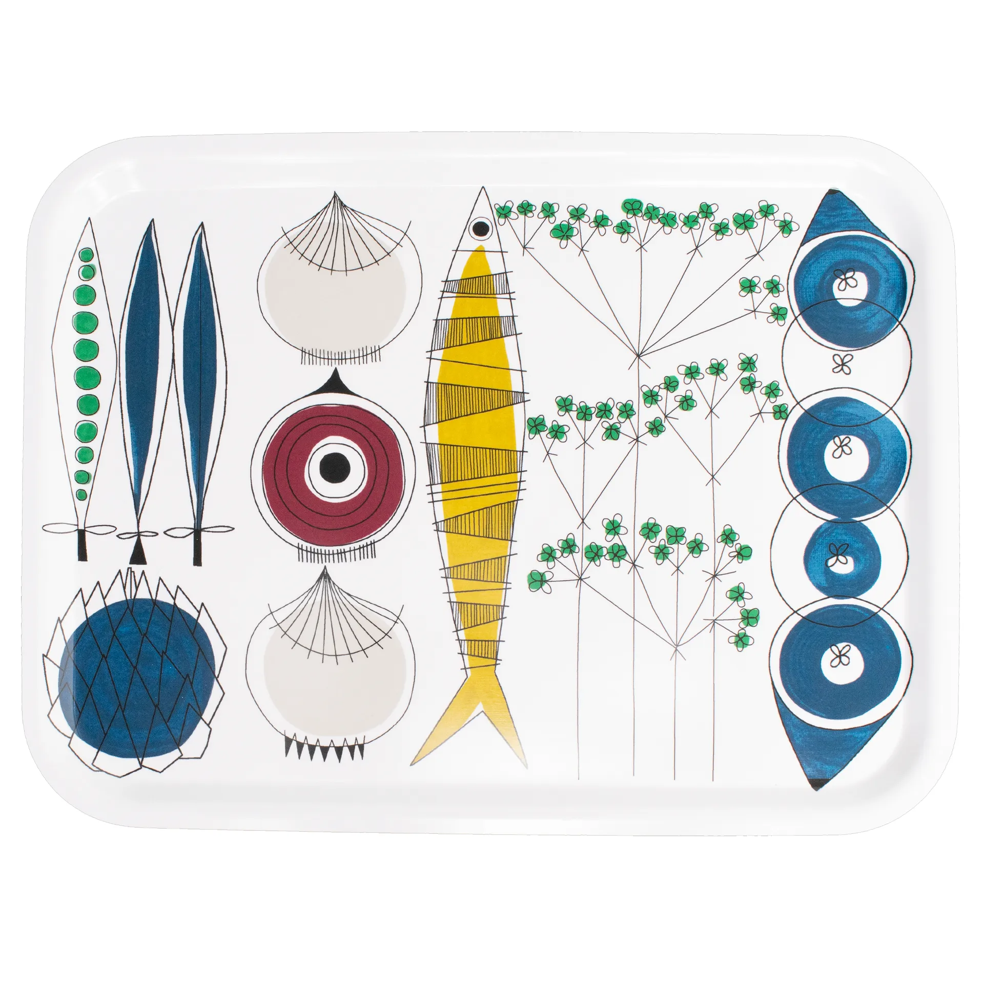 Bandeja Picknick 33x43 cm, Azul-multi Almedahls