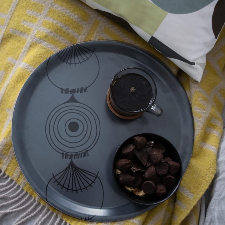Bandeja Picknick Elements cebolla Ø38, gris oscuro Almedahls