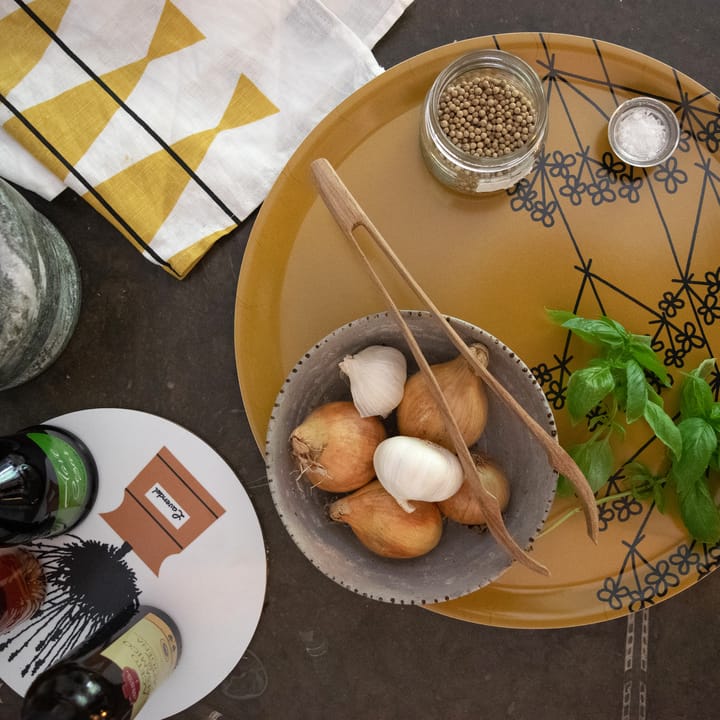 Bandeja Picknick Elements eneldo Ø38, Ockra Almedahls