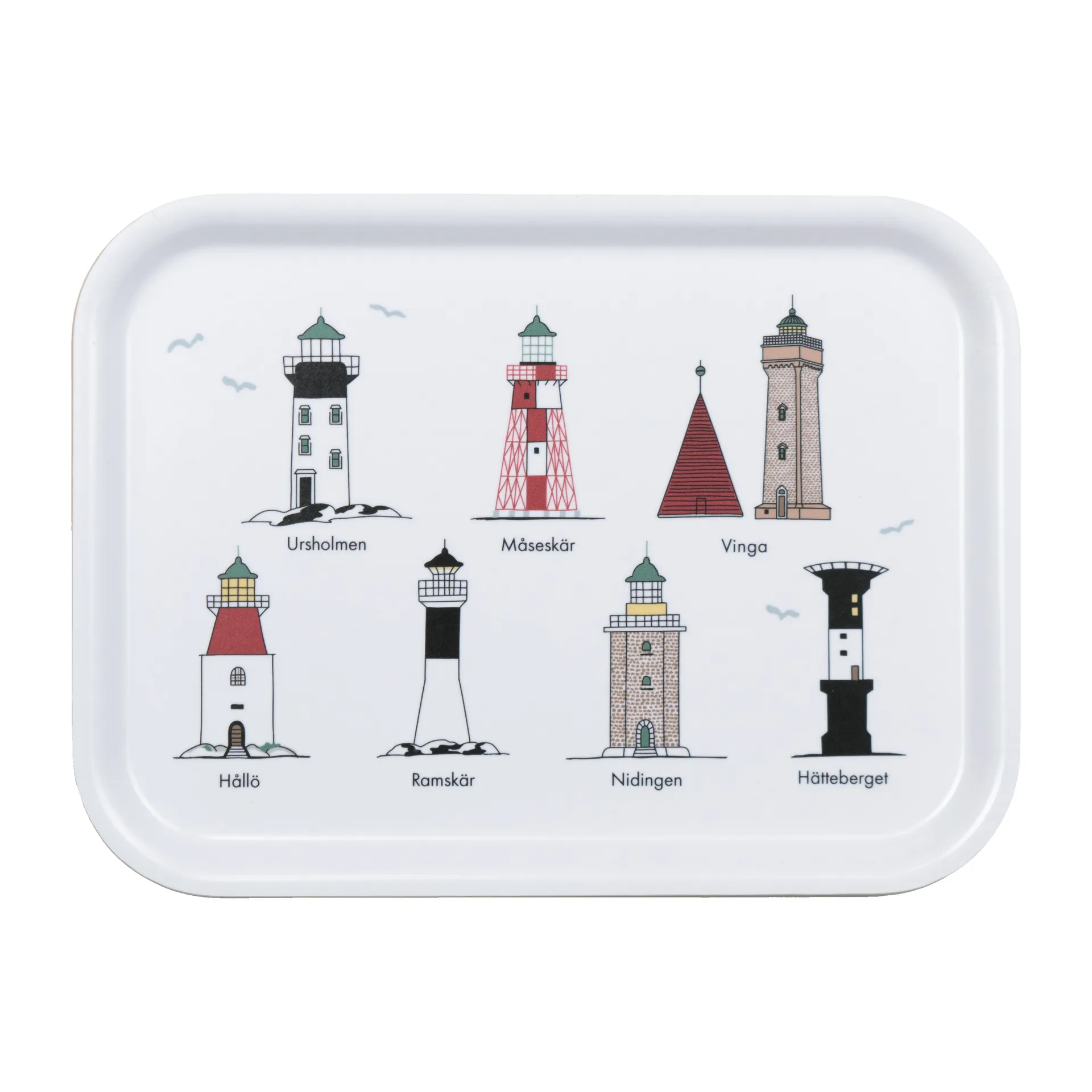 Bandeja Svenska fyrar 20x27 cm, Multi Almedahls