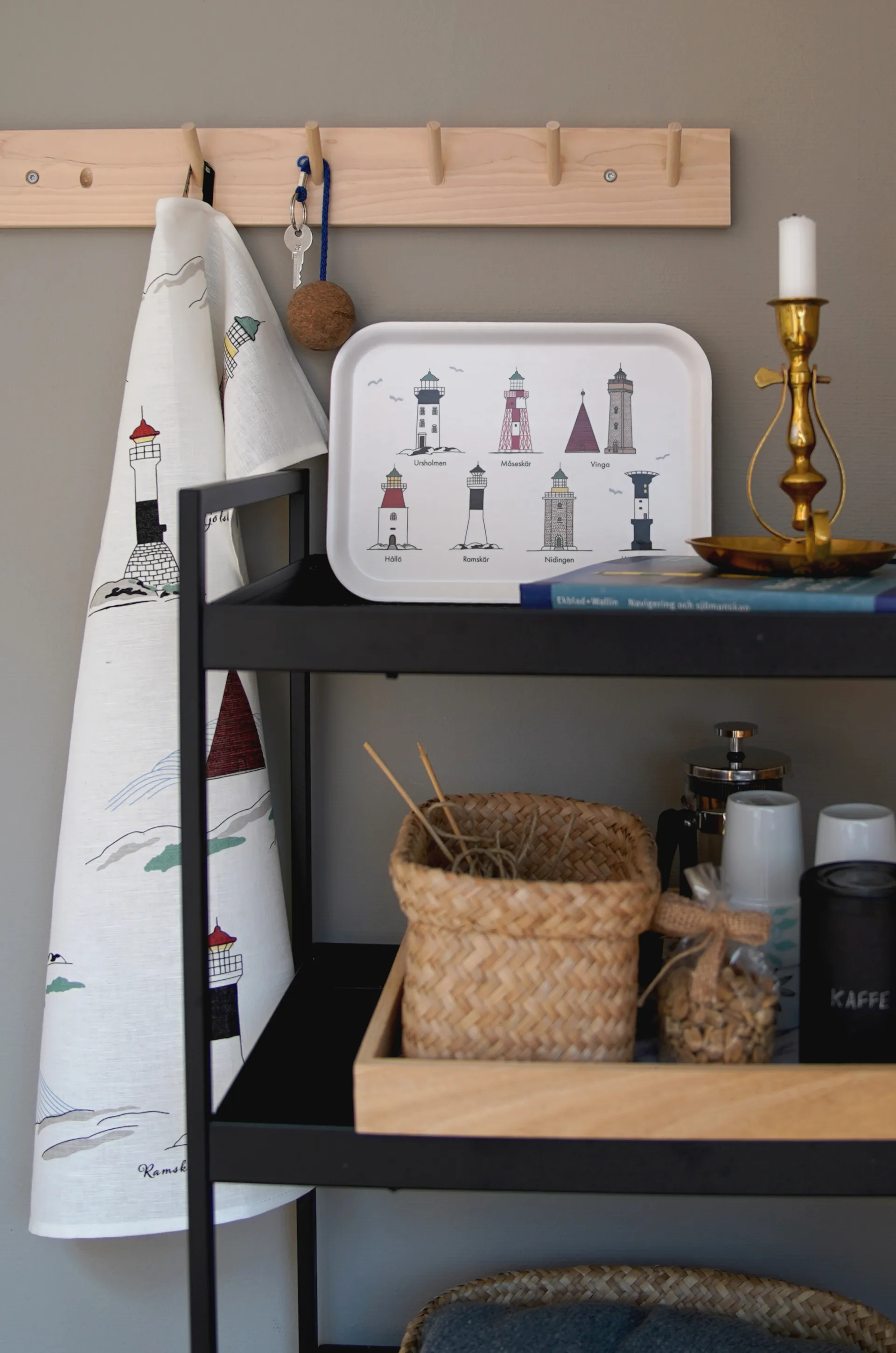 Bandeja Svenska fyrar 20x27 cm, Multi Almedahls