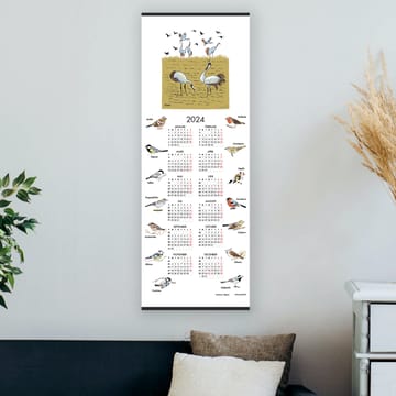 Calendario aves suecas 2024 - 35x90 cm - Almedahls