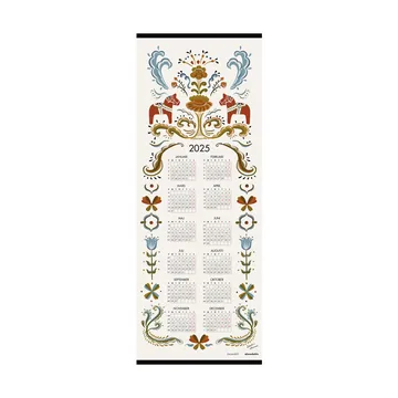 Calendario Dalahäst 2025 - 35x90 cm - Almedahls