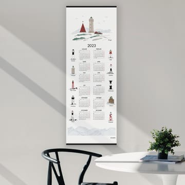 Calendario faros suecos 2023 - 35x90 cm  - Almedahls