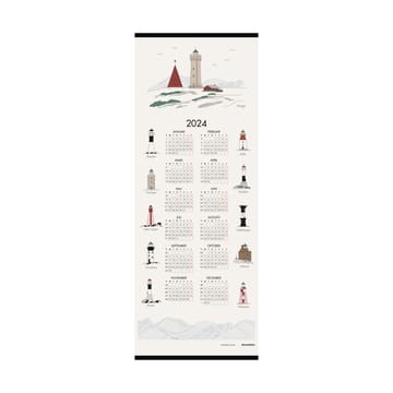 Calendario faros suecos 2024 - 35x90 cm - Almedahls