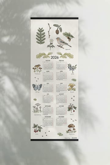 Calendario Skogsvandring 2026 - 35x90 cm - Almedahls