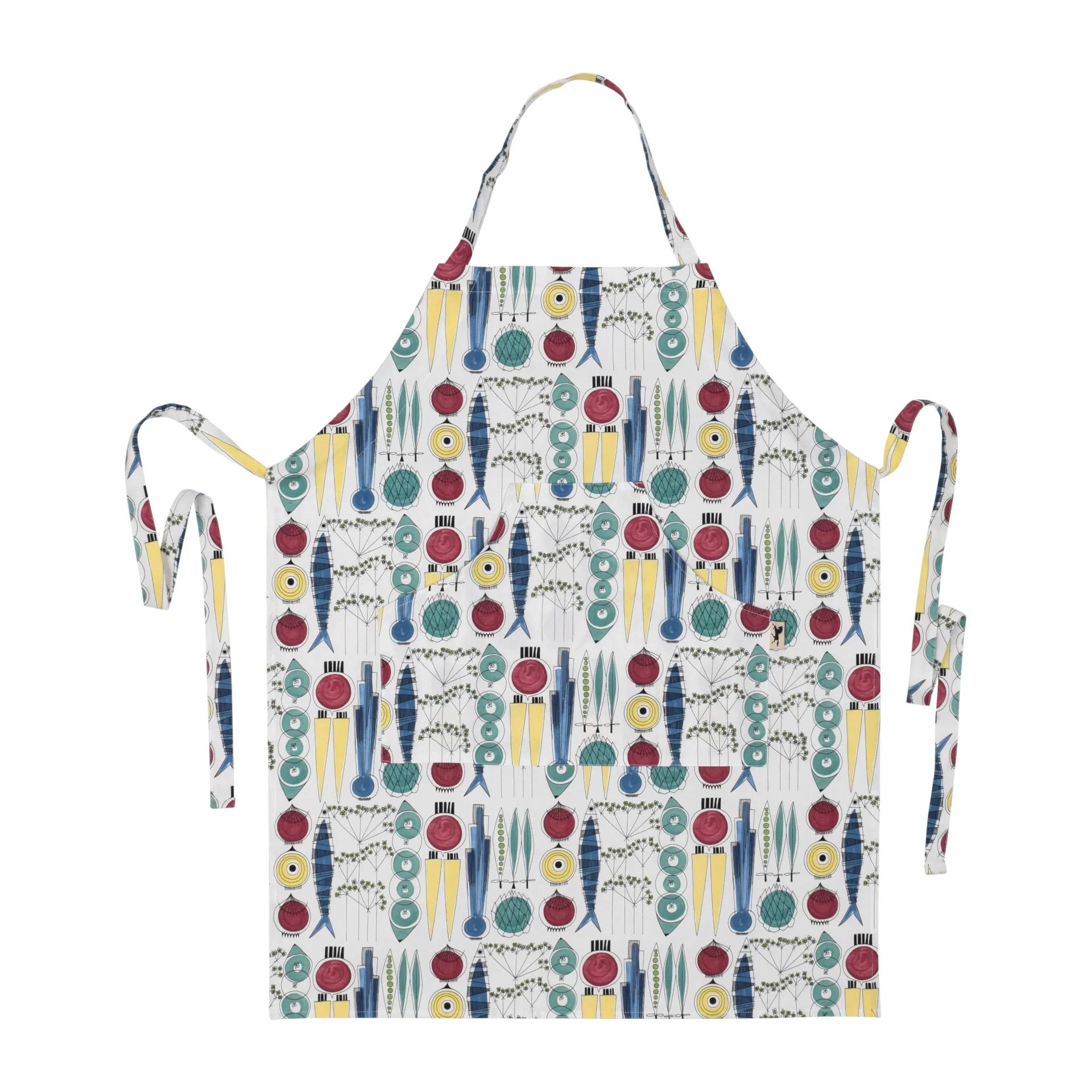 Delantal Picknick estampado pequeño, Multi Almedahls