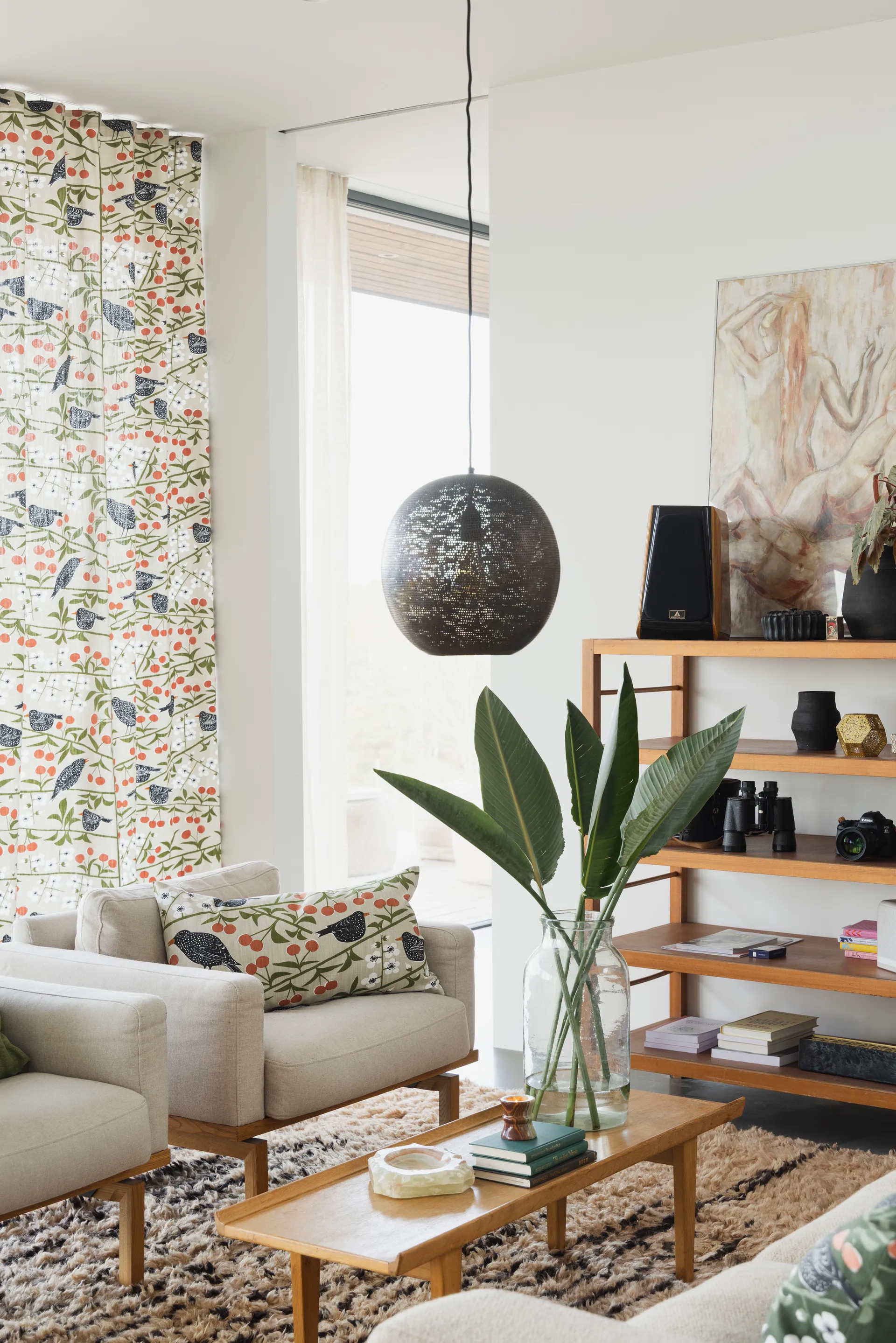 Funda de cojín Körsbärsträdgården, Beige, 40x70 cm Almedahls