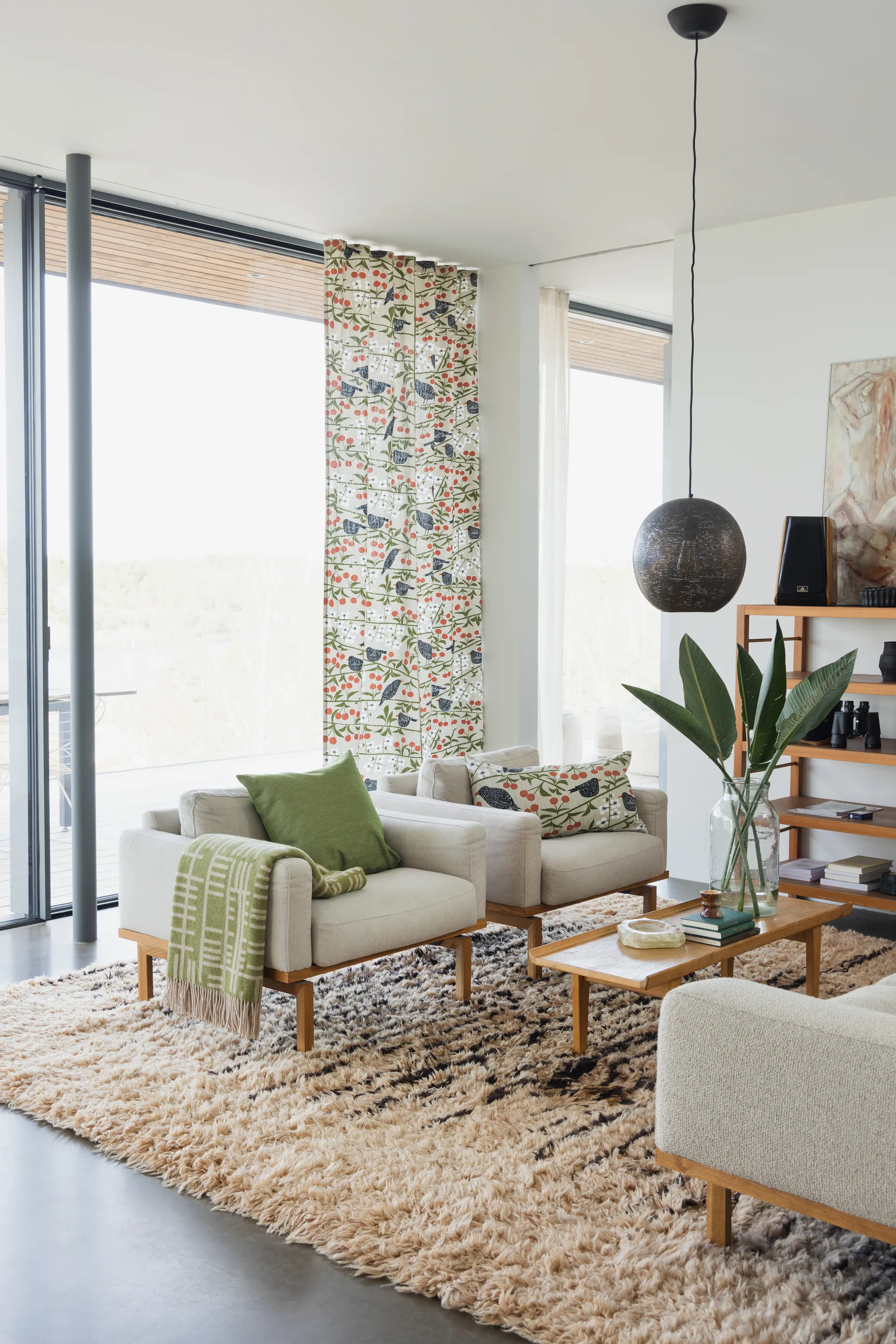 Funda de cojín Körsbärsträdgården, Beige, 40x70 cm Almedahls