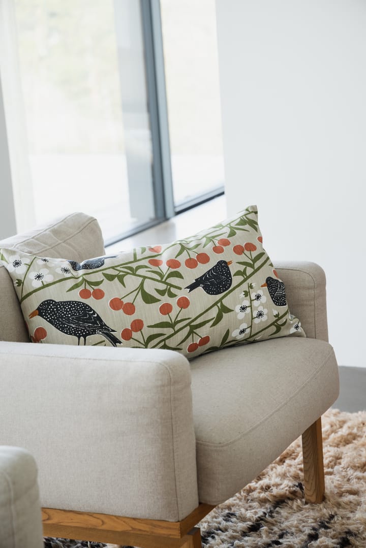Funda de cojín Körsbärsträdgården, Beige, 40x70 cm Almedahls