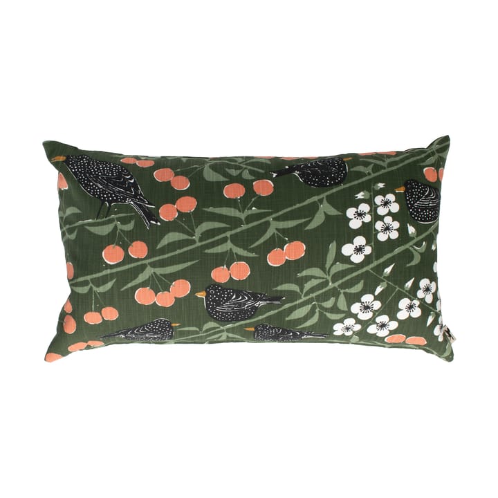 Funda de cojín Körsbärsträdgården - Verde oscuro, 40x70cm - Almedahls