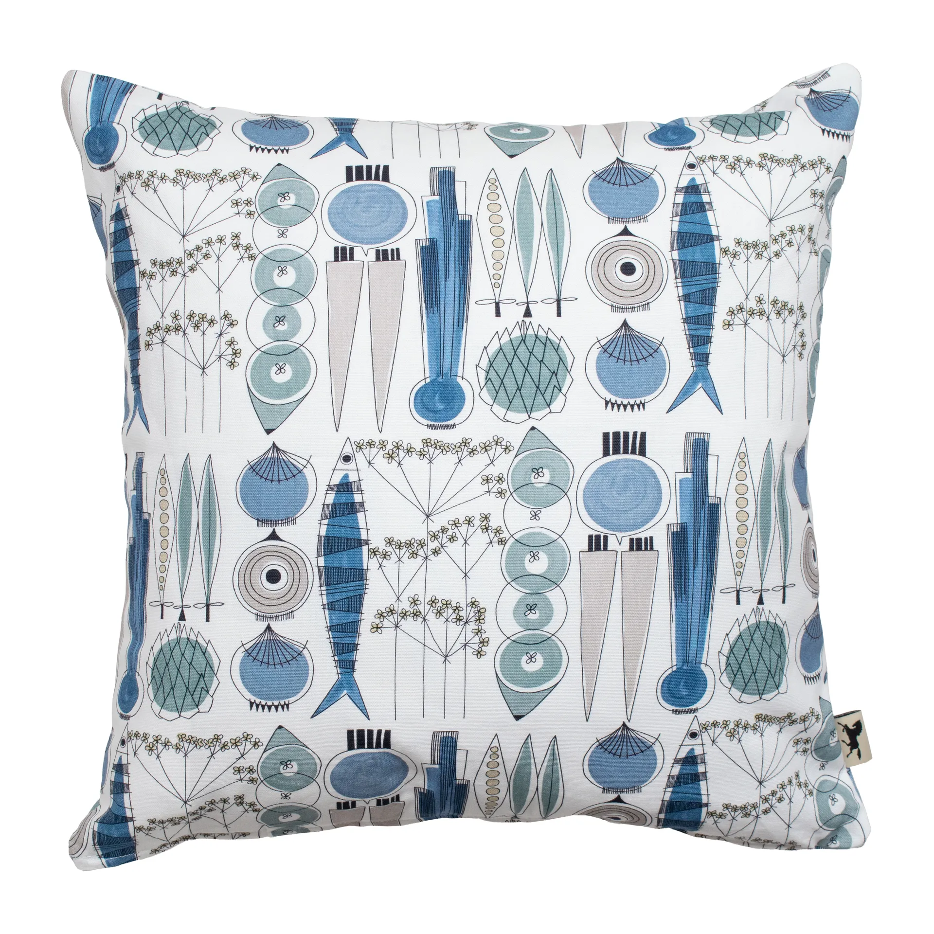 Funda de cojín Picknick 47x47 cm, Azul-beige Almedahls