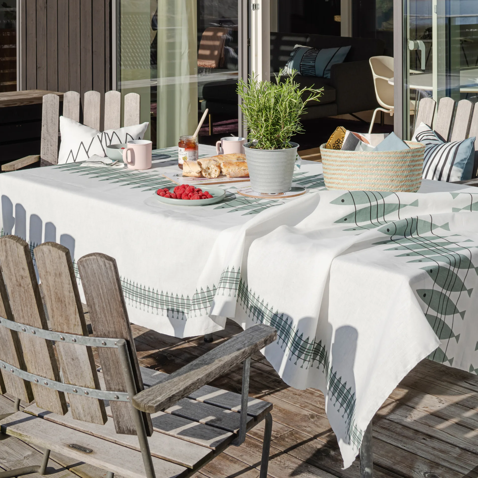 Hule Sill 145x220 cm, gris verdoso Almedahls