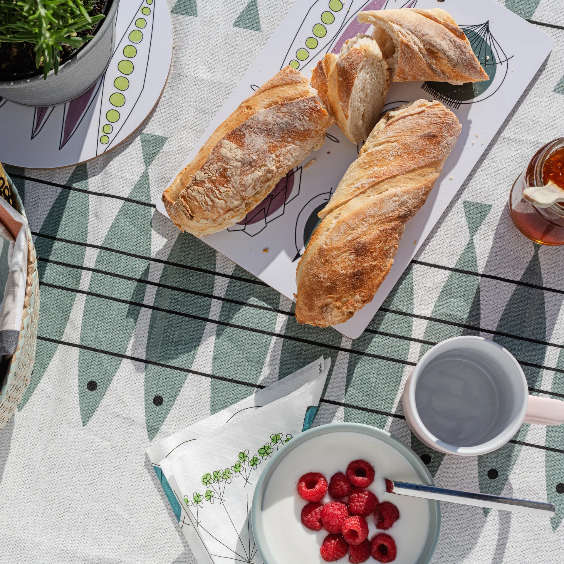 Hule Sill 145x220 cm, gris verdoso Almedahls