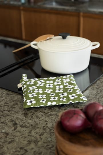 Manopla de cocina Belle Amie 23x23 cm - Verde oscuro - Almedahls