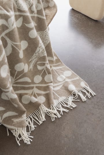 Manta Körsbärsträdgården 130x170 cm - Marrón-blanco roto - Almedahls