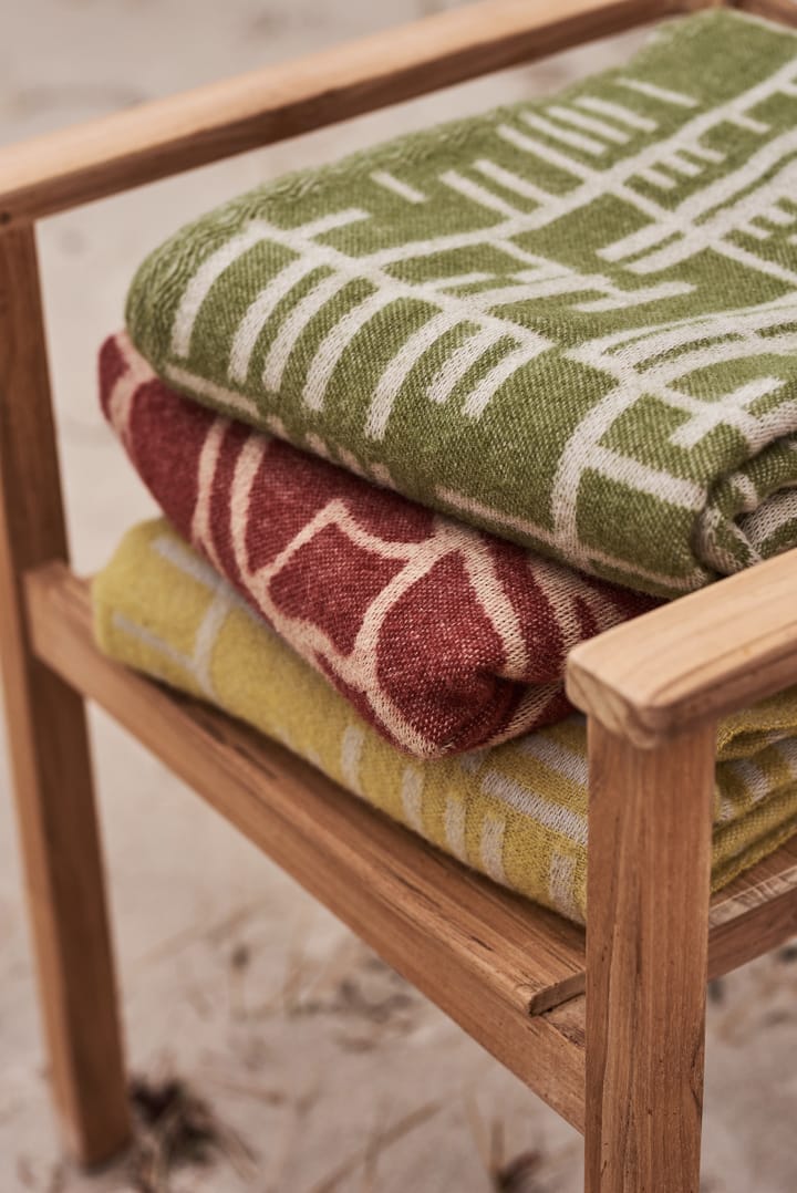 Manta Kotteri 130x170 cm, Burdeos-beige Almedahls