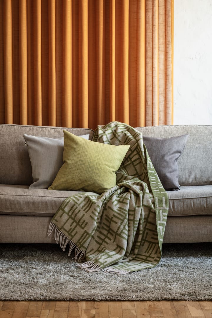 Manta Pickepin 130x170 cm, Verde musgo-beige Almedahls