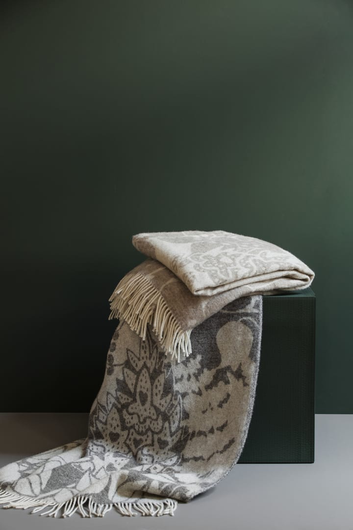 Manta Skogen 130x170 cm, Beige-off white Almedahls