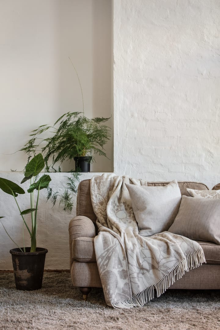 Manta Skogen 130x170 cm, Beige-off white Almedahls