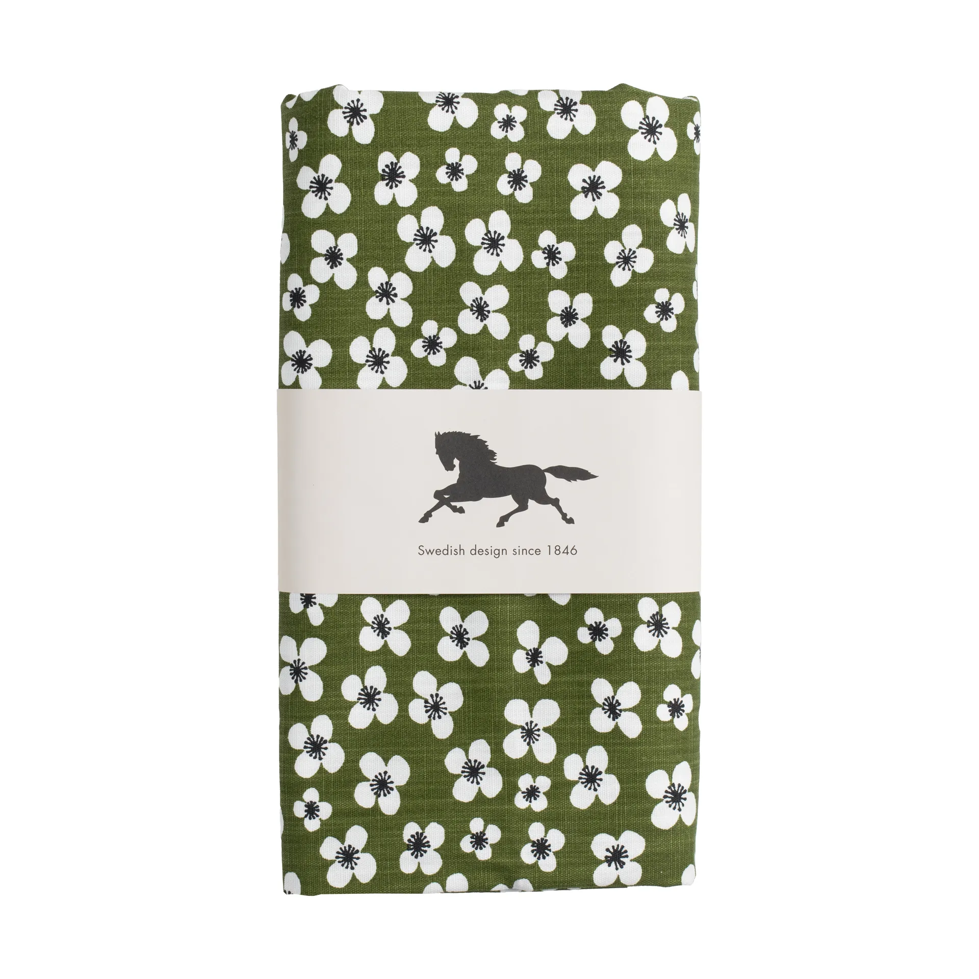 Mantel encerado Belle Amie, Verde oscuro, 145x220 cm Almedahls