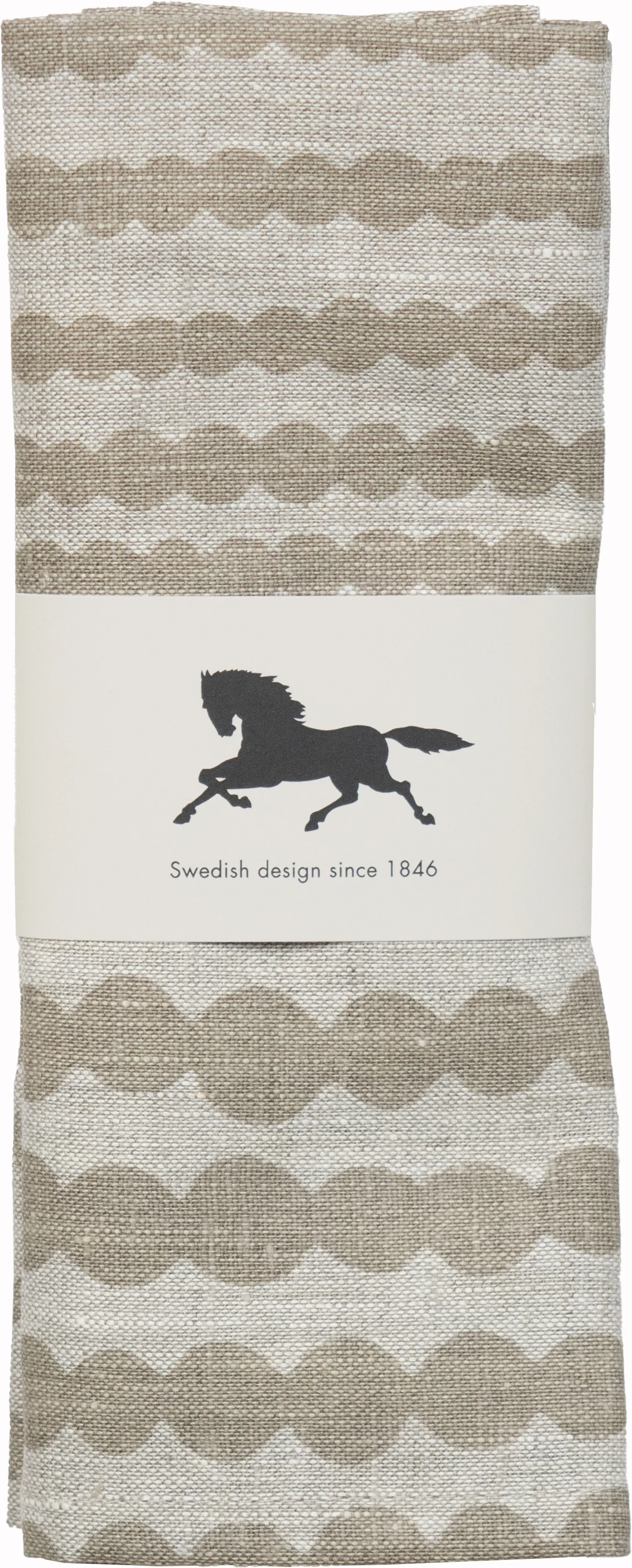 Mantel individual Pricktyg 34x45 cm, Natur-taupe Almedahls