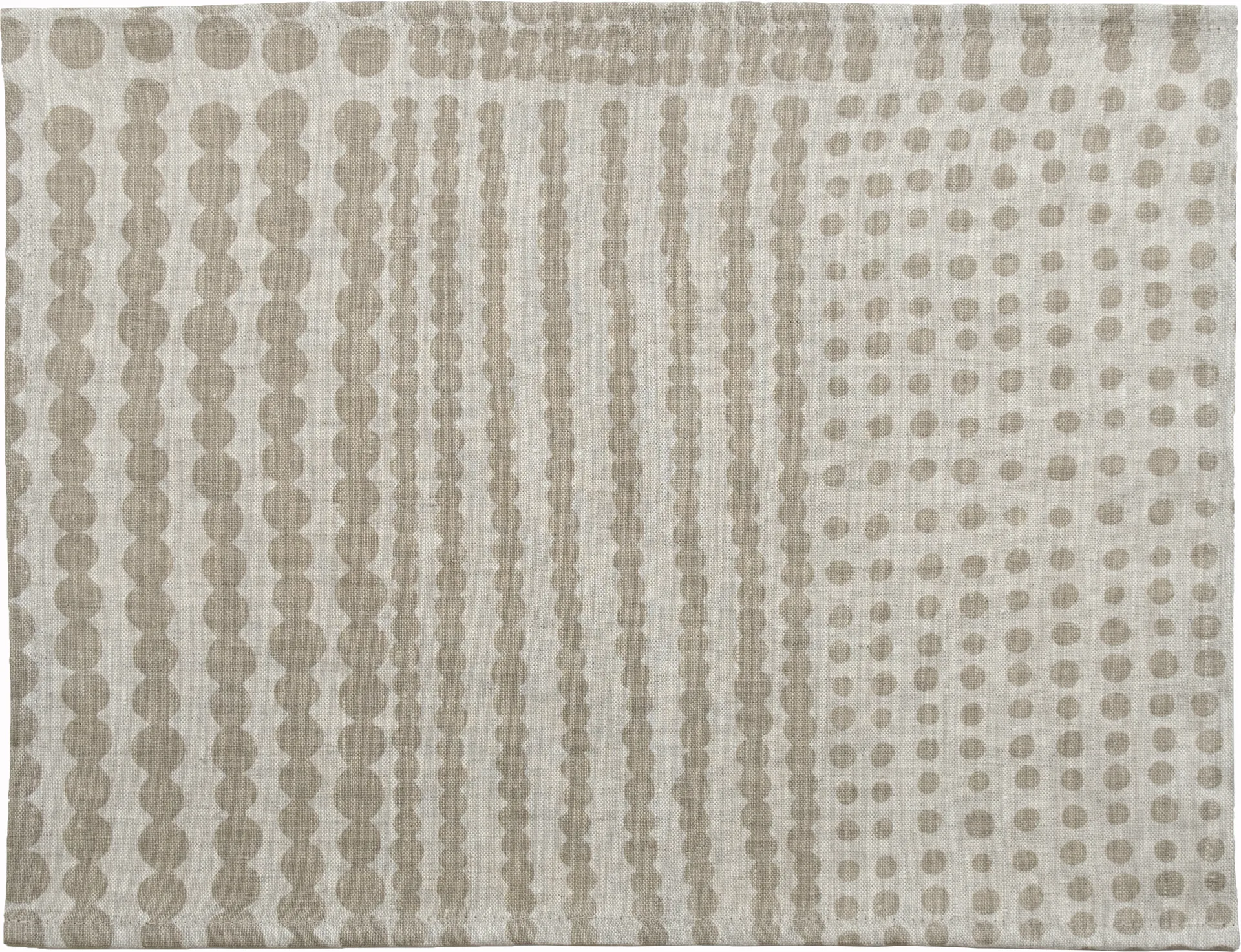 Mantel individual Pricktyg 34x45 cm, Natur-taupe Almedahls