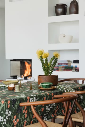 Mantel Körsbärsträdgården - Verde oscuro, 145x250 cm - Almedahls