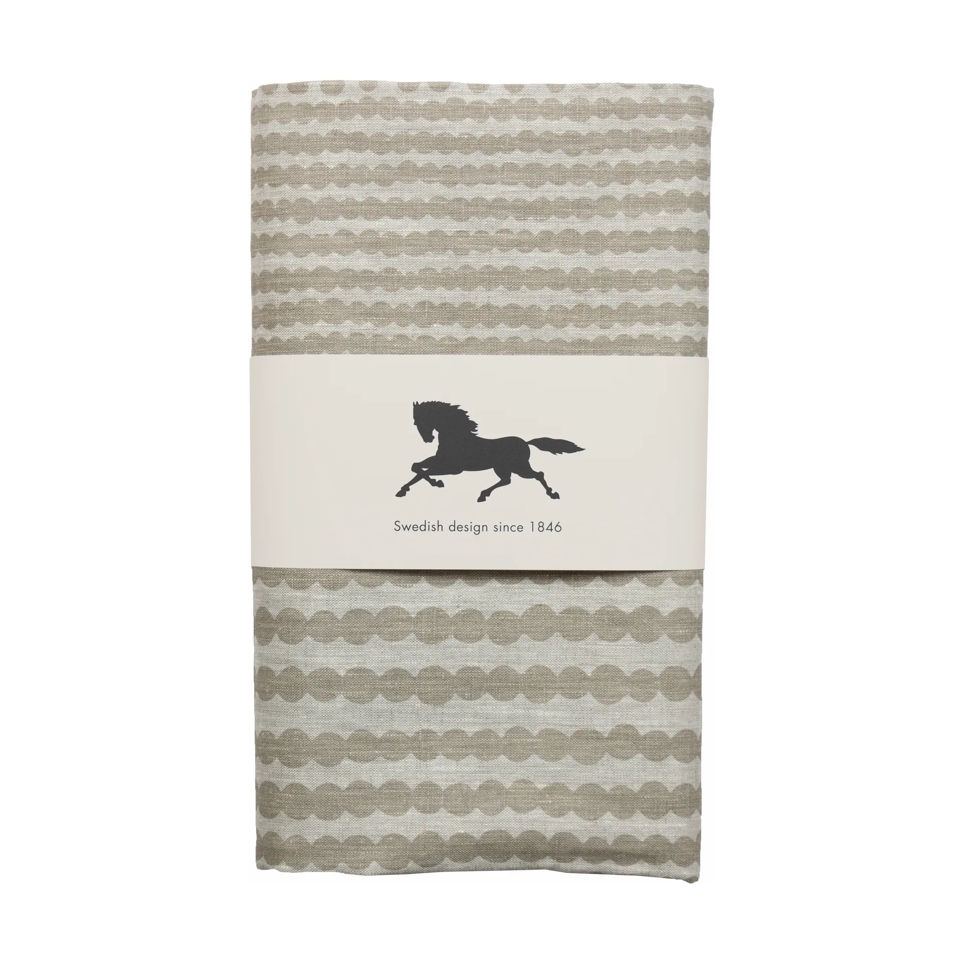 Mantel Pricktyg 145x250 cm, Natur-taupe Almedahls