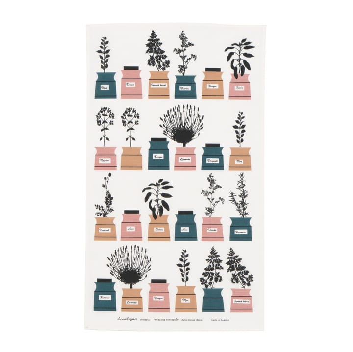 Paño cocina Perssons kryddskåp, verde/rosa Almedahls