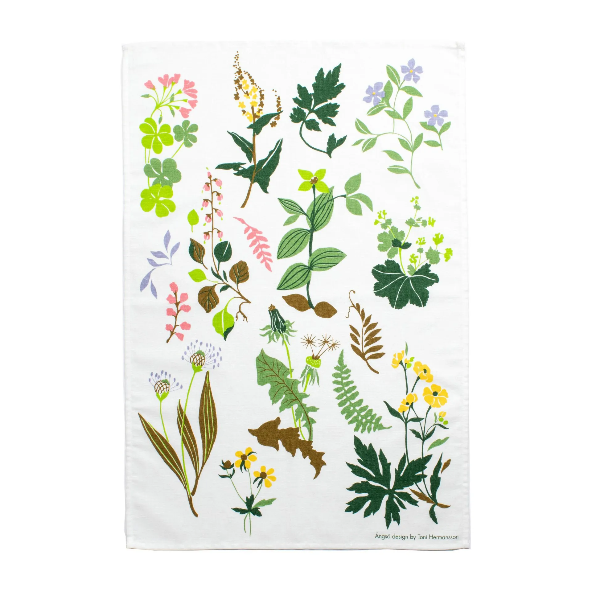 Paño de cocina Ängsö 47x70 cm, Blanco-multicolor Almedahls