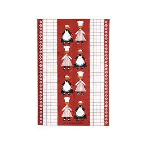 Paño de cocina Kökspolka, rojo Almedahls