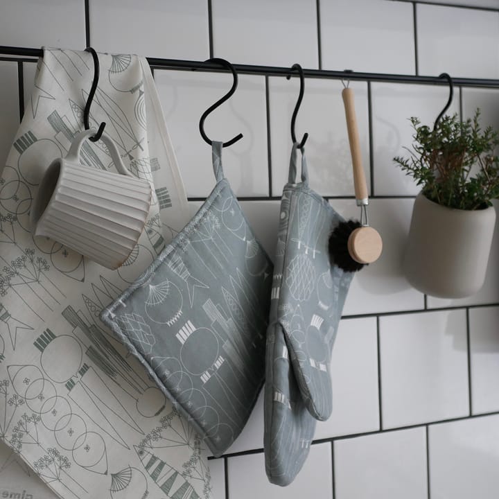 Paño de cocina Picknick, blanco-gris verdoso Almedahls