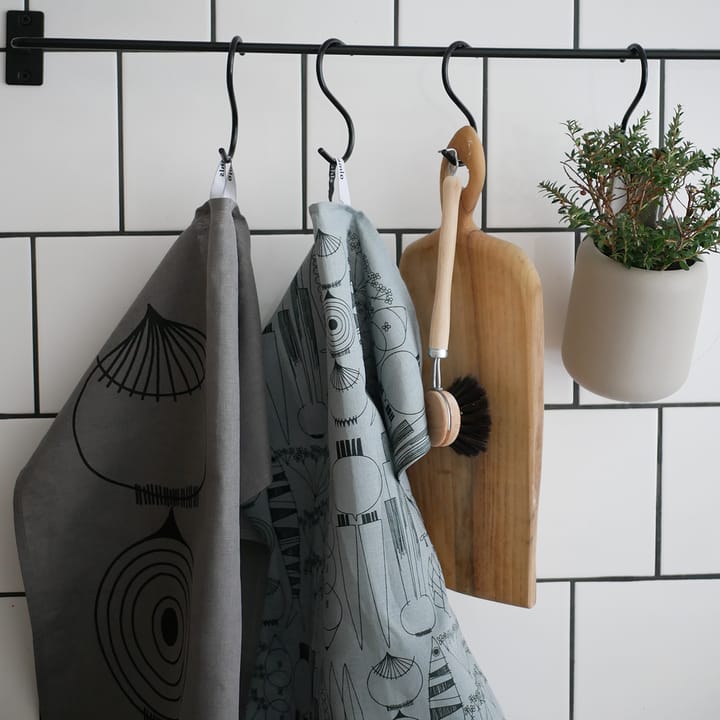 Paño de cocina Picknick, gris verdoso-negro Almedahls