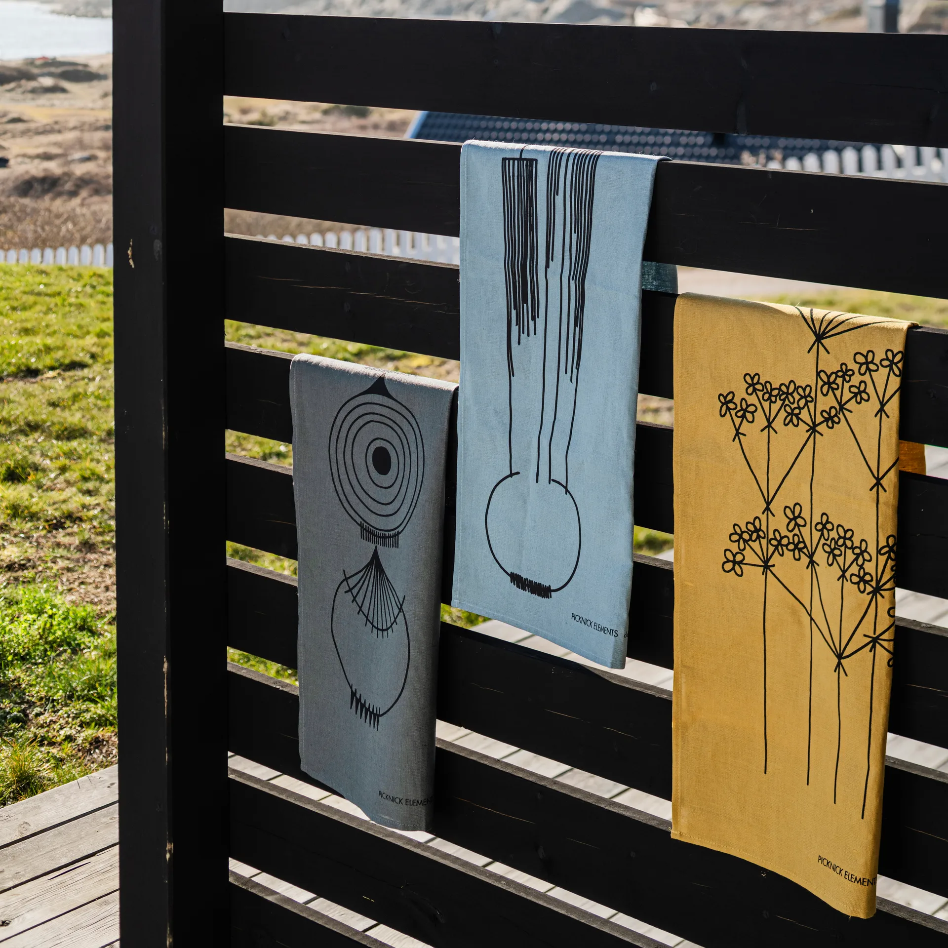 Paño de cocina Picknick, Ockra Almedahls