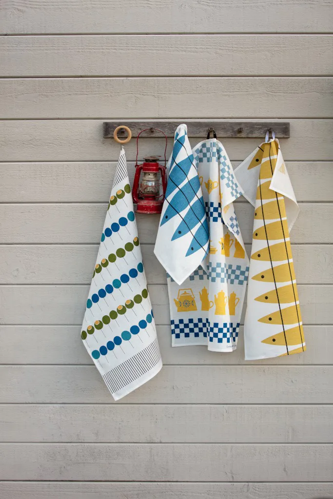 Paño de cocina Pinnebär 47x70 cm, Azul-verde Almedahls