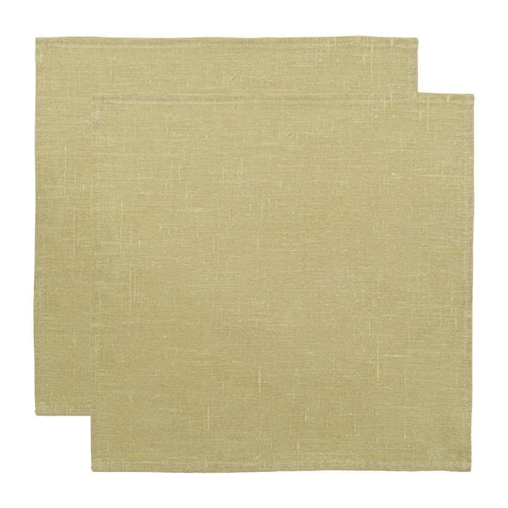 Servilleta Linne 45x45 cm 2 unidades - Oliva claro - Almedahls