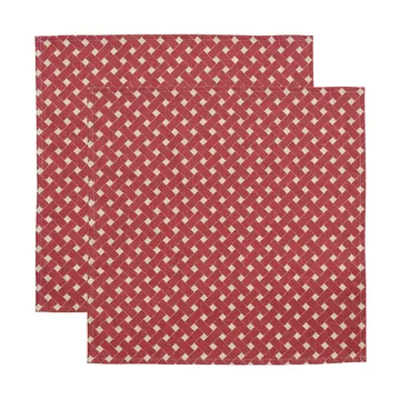 Servilletas 45x45 cm Korg, 2-pack - Rojo - Almedahls