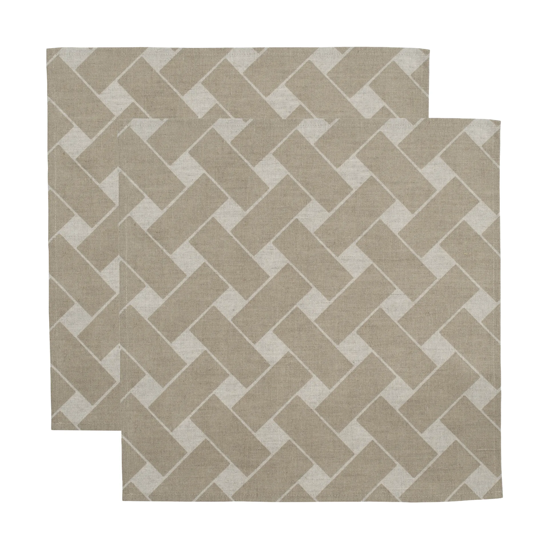Servilletas 45x45 cm Korg XL, 2-pack, Natur-taupe Almedahls