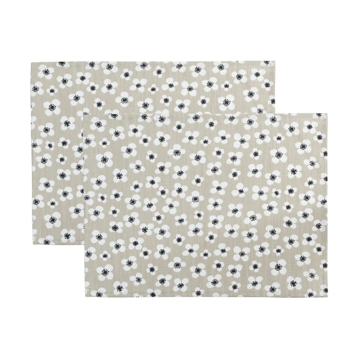 Set de 2 individuales para mesa Belle Amie - Beige, 34x45 cm - Almedahls