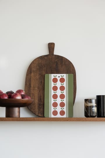 Tabla de servir Frukt och kaka - Rojo-verde, 20x30 cm - Almedahls