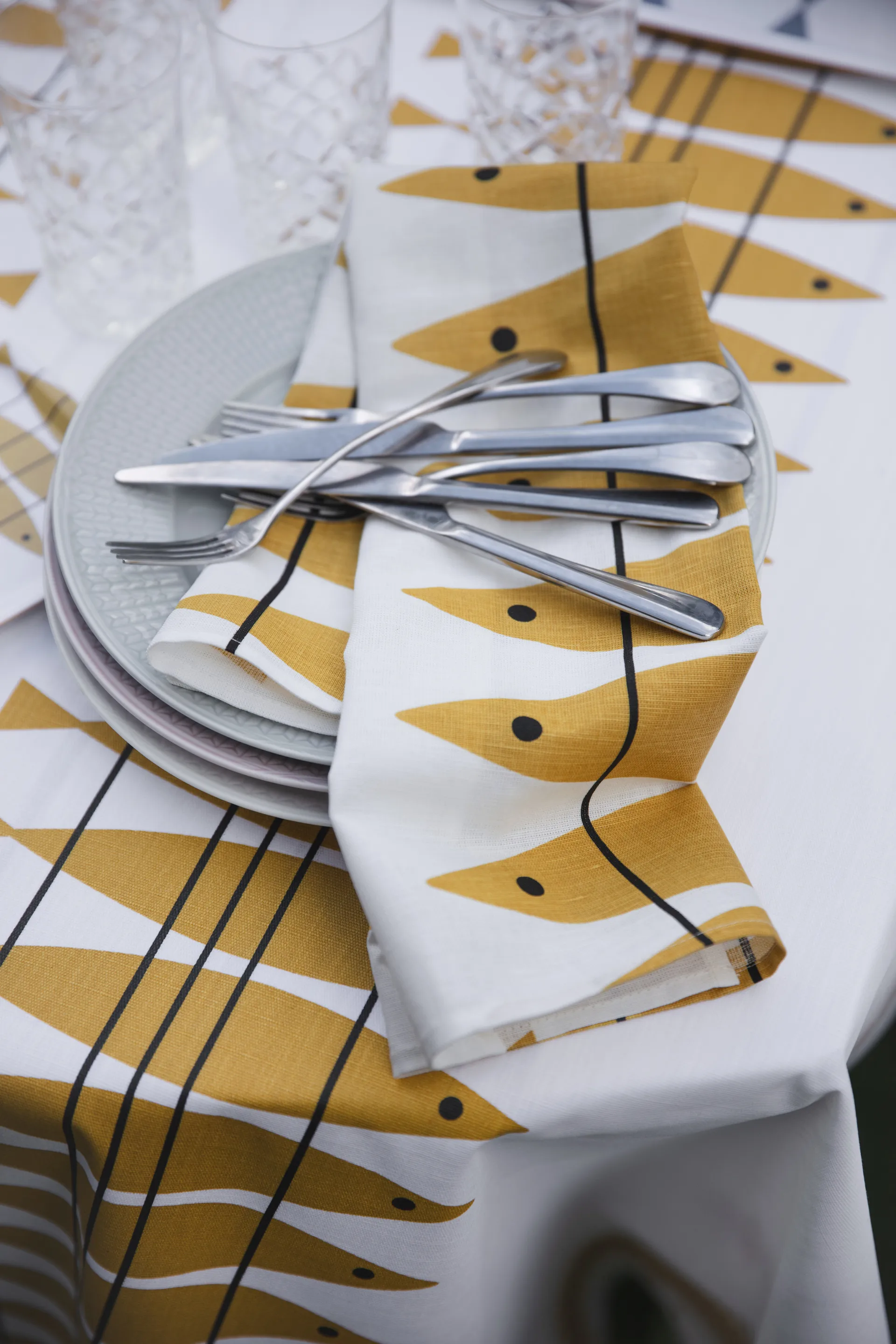 Tela de hule por metro Sill, Ocre Almedahls