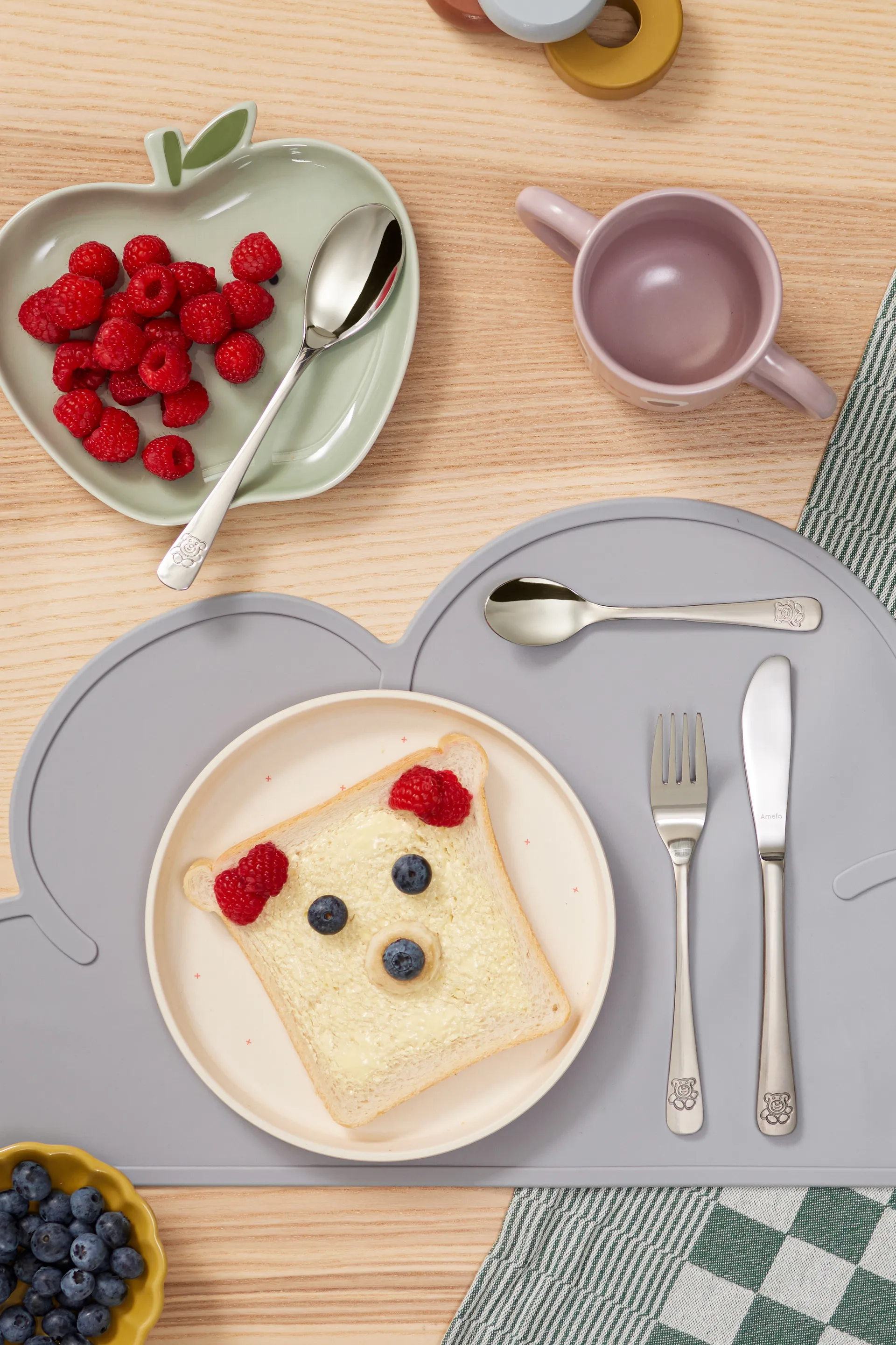 Cubertería infantil Bear 3 piezas, Acero inoxidable Amefa