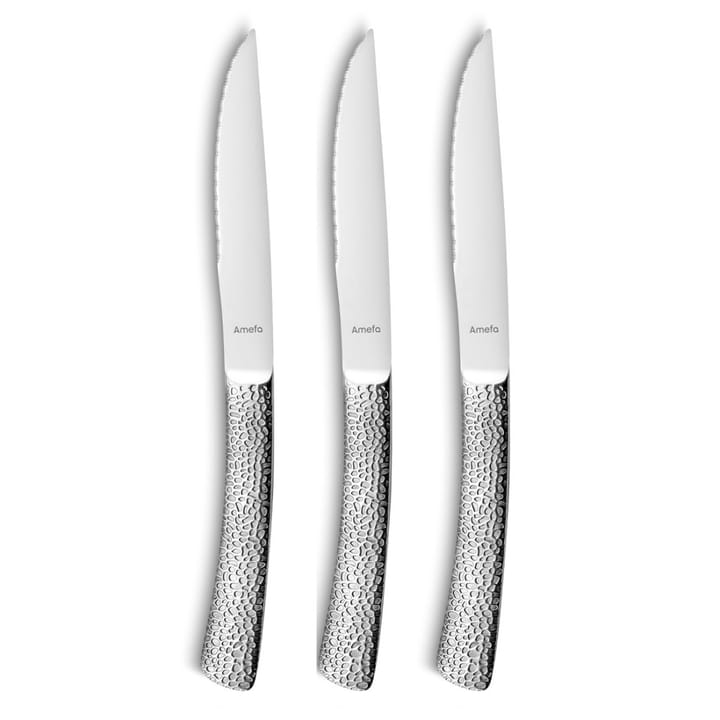 Cuchillos de carne Bongo 3-pack - Acero inoxidable - Amefa