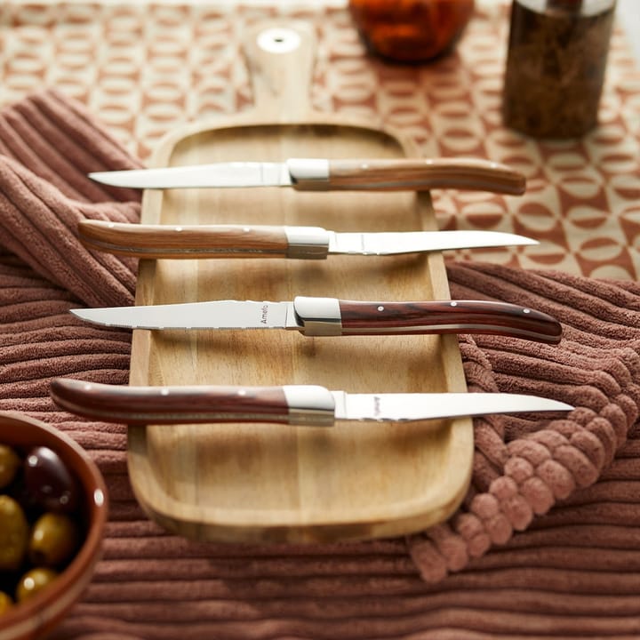 Cuchillos para parrilla Royal Steak  4-pack, Natural en caja de madera Amefa