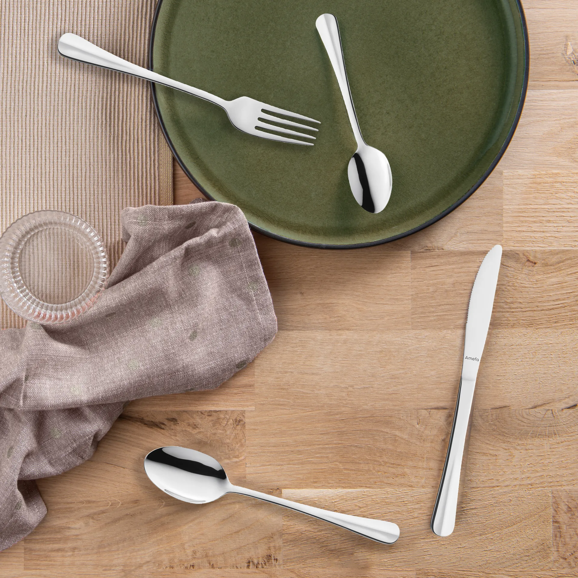 Juego de cubiertos Napoli 24 piezas, Acero inoxidable Amefa