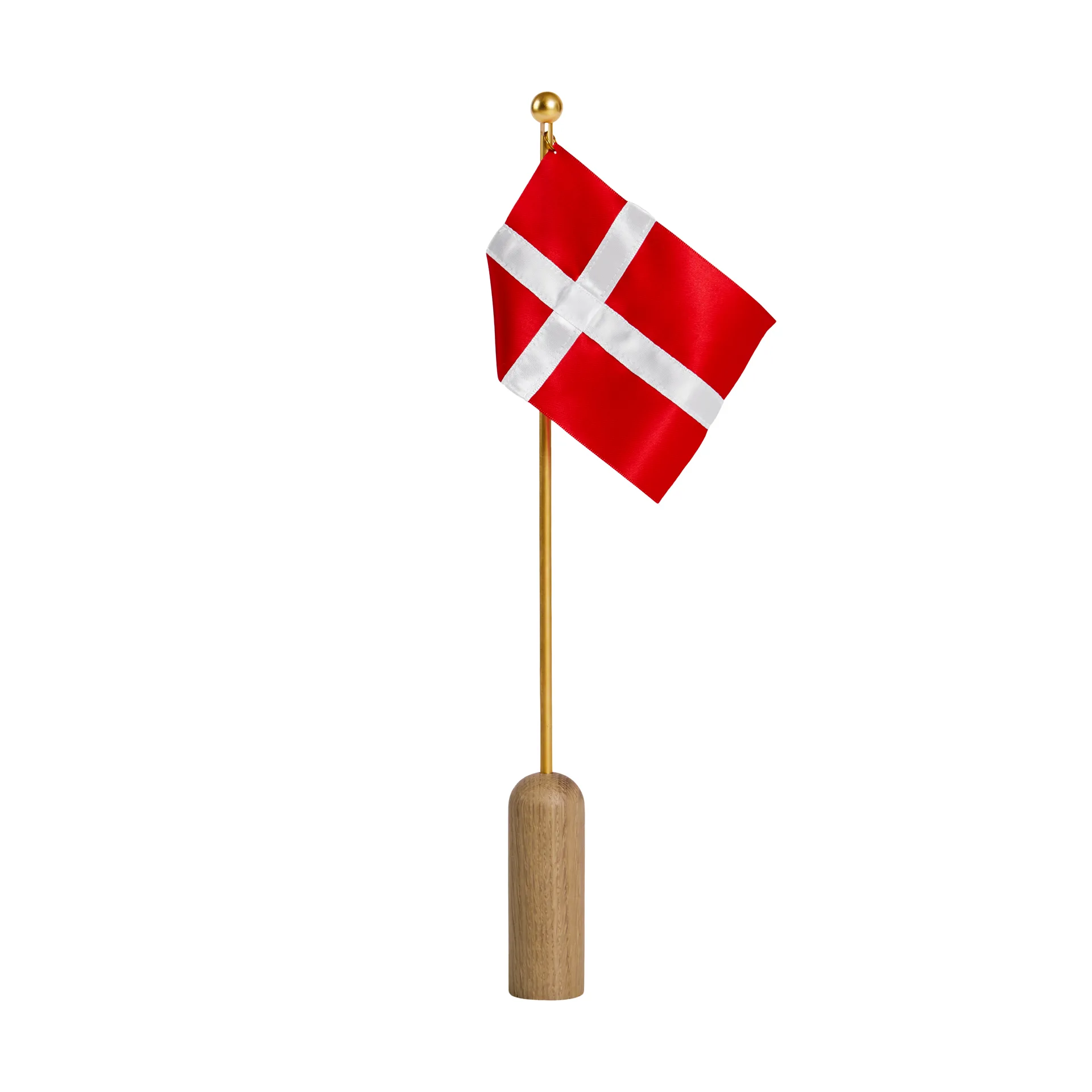 Bandera Celebrating Denmark 40 cm, Oak-brass Andersen Furniture