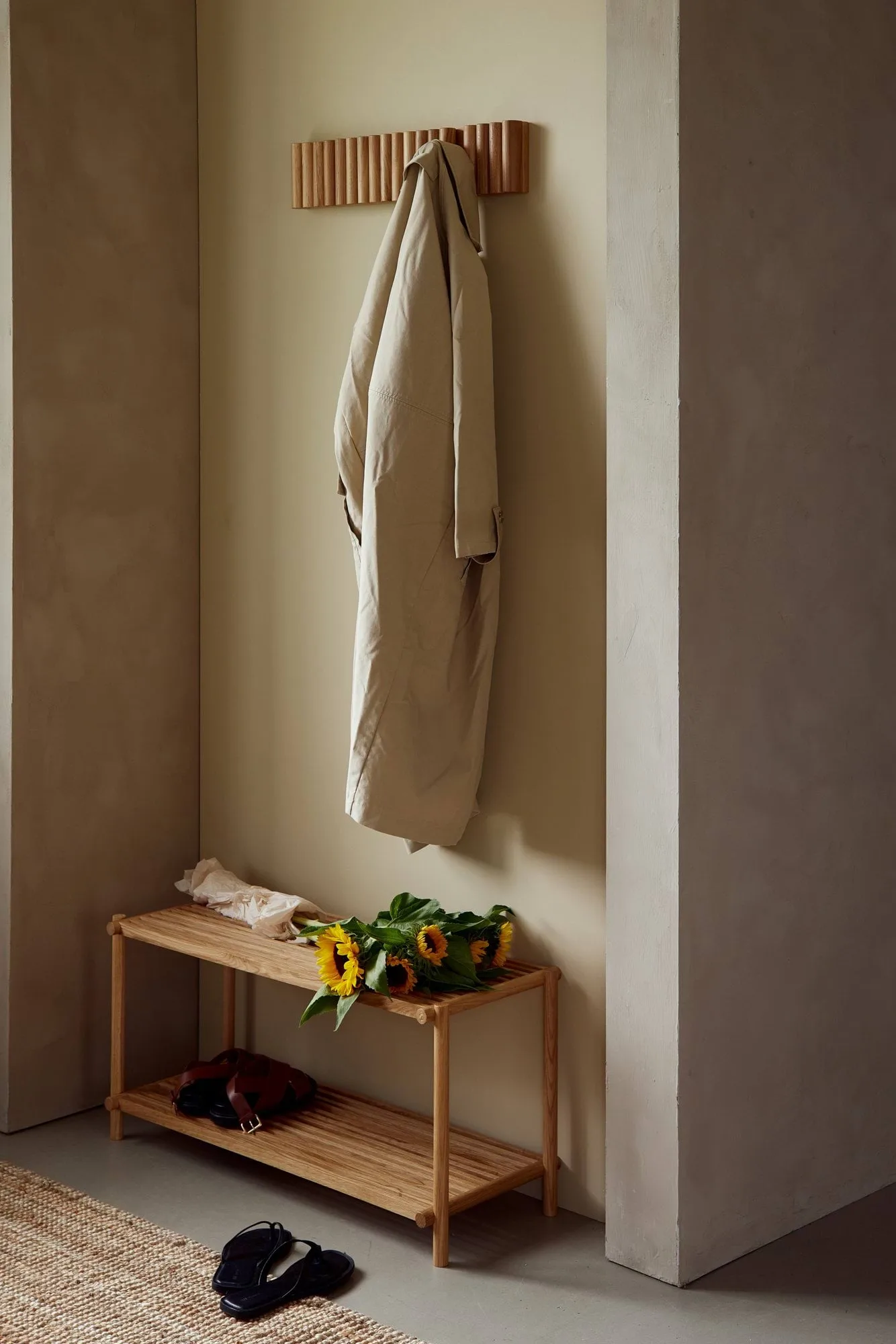 Column Shoe rack, Roble lacado mate Andersen Furniture